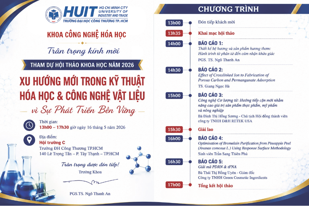 THƯ MỜI THAM DỰ HỘI THẢO KHOA HỌC NĂM 2026